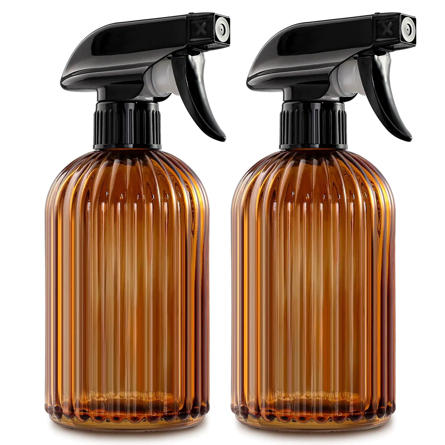 2-Pack Amber Glass Spray Bottles