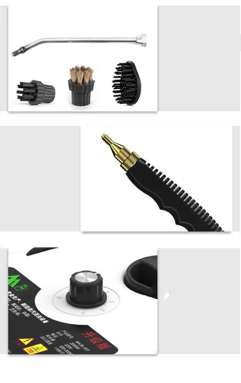 2500W Handheld Steam Cleaners - GleamGenie