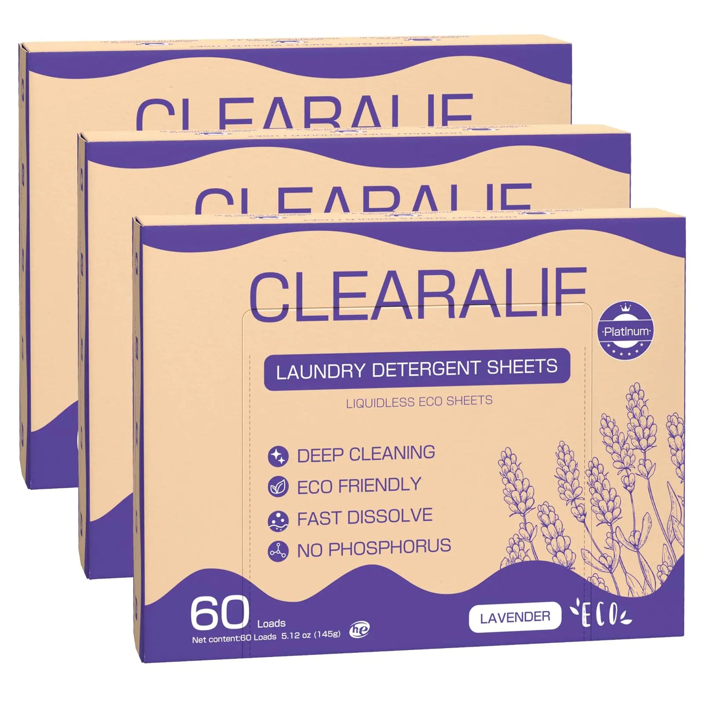 Lavender Bliss Eco Laundry Sheets - 180 Load Travel Pack