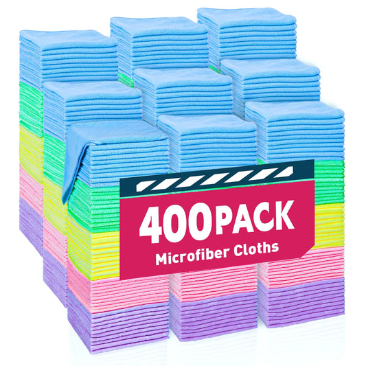 400-Pack Microfiber Cloths