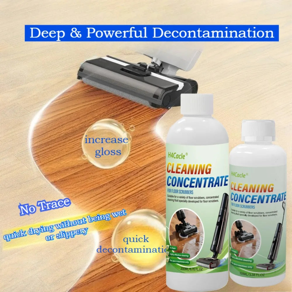 Multi-Surface Floor Cleaner Concentrate for Robot Vacuums Floor Cleaning Solution for Floor Scrubbers, Sweeping & Washing Robots GleamGenie