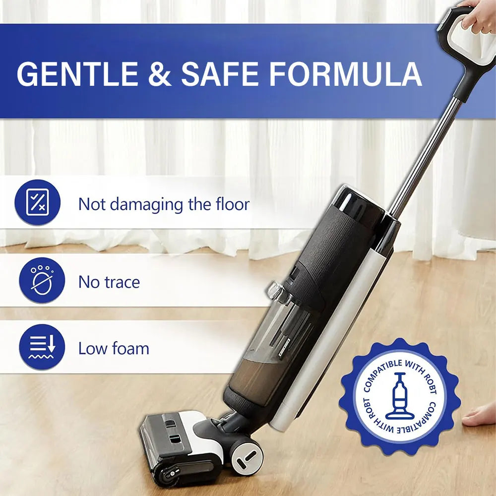 Multi-Surface Floor Cleaner Concentrate for Robot Vacuums Floor Cleaning Solution for Floor Scrubbers, Sweeping & Washing Robots GleamGenie