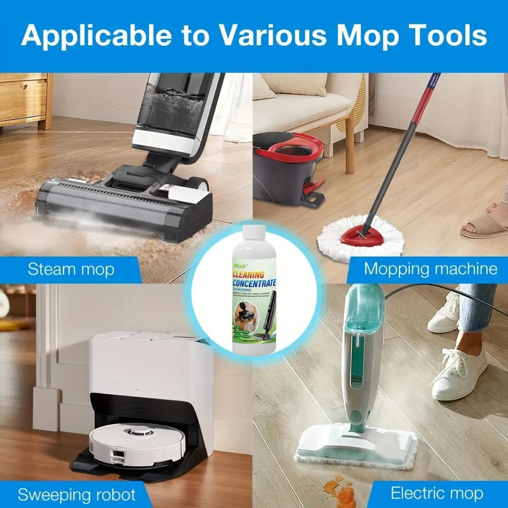 Multi-Surface Floor Cleaner Concentrate for Robot Vacuums Floor Cleaning Solution for Floor Scrubbers, Sweeping & Washing Robots GleamGenie