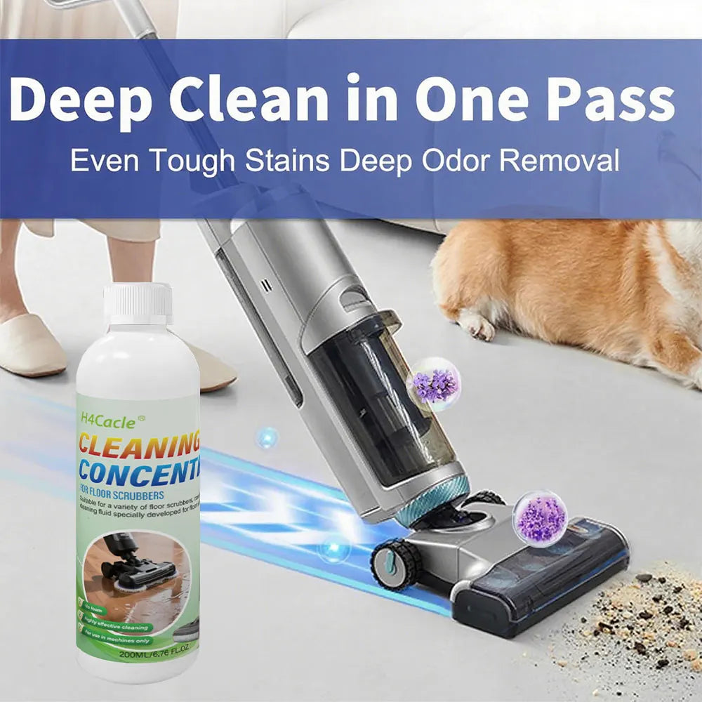 Multi-Surface Floor Cleaner Concentrate for Robot Vacuums Floor Cleaning Solution for Floor Scrubbers, Sweeping & Washing Robots GleamGenie