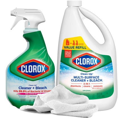 2-Pack Disinfectant Cleaners with Bleach