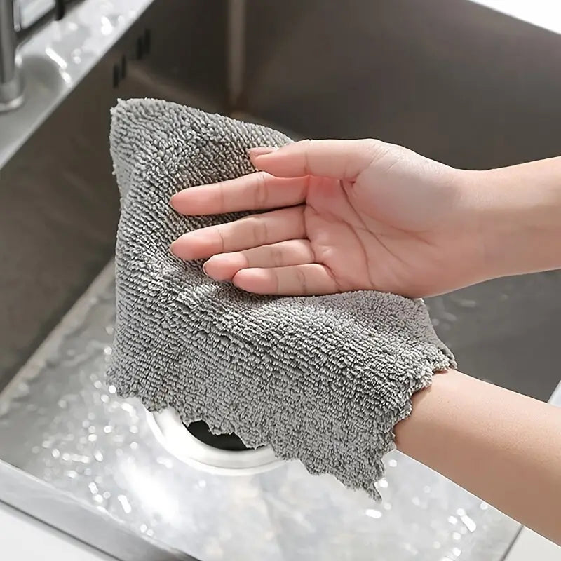 Bamboo Charcoal Soft Fiber Dishcloth